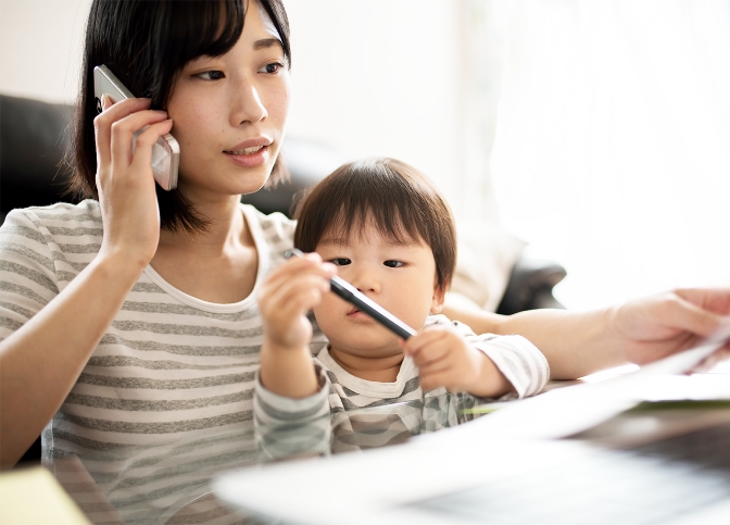 小さい子どもがいても就業できる環境で働きたい